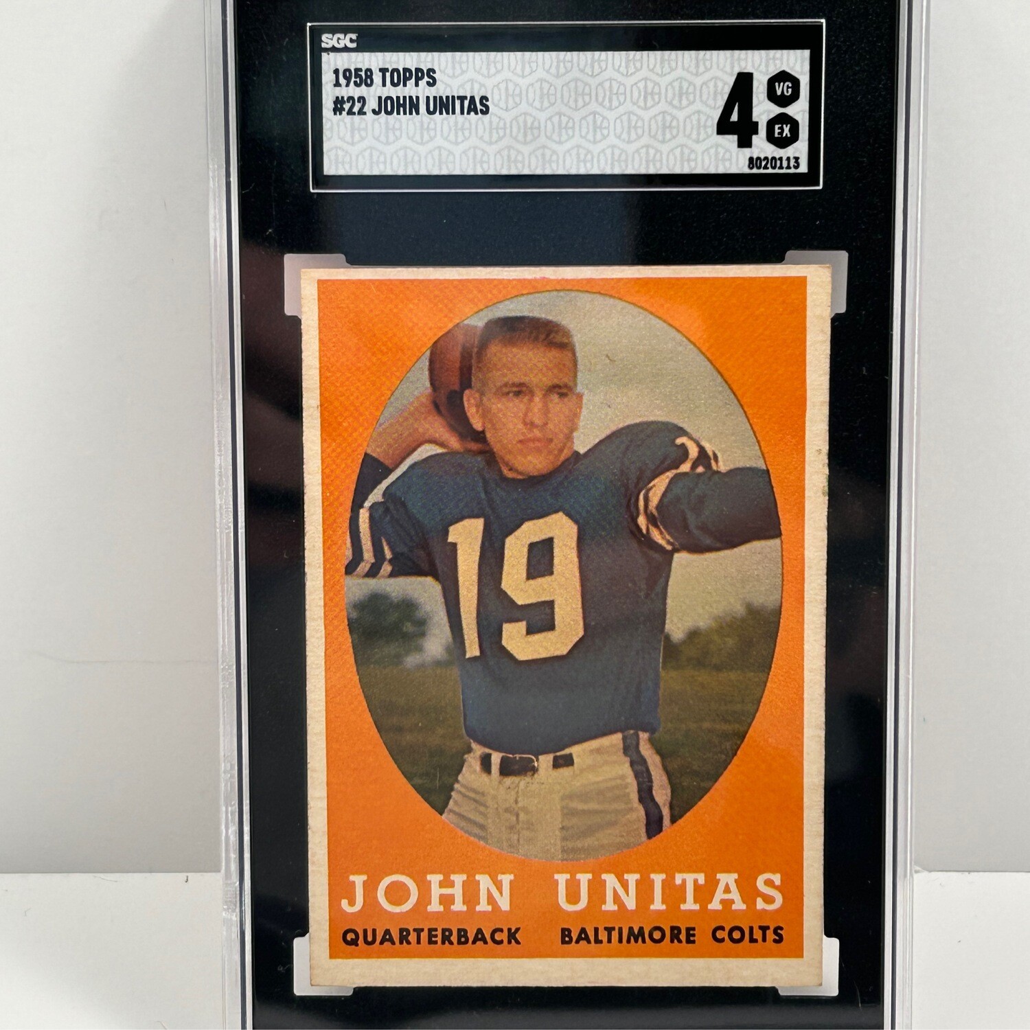 1958 Topps John Unitas #22 SGC 4