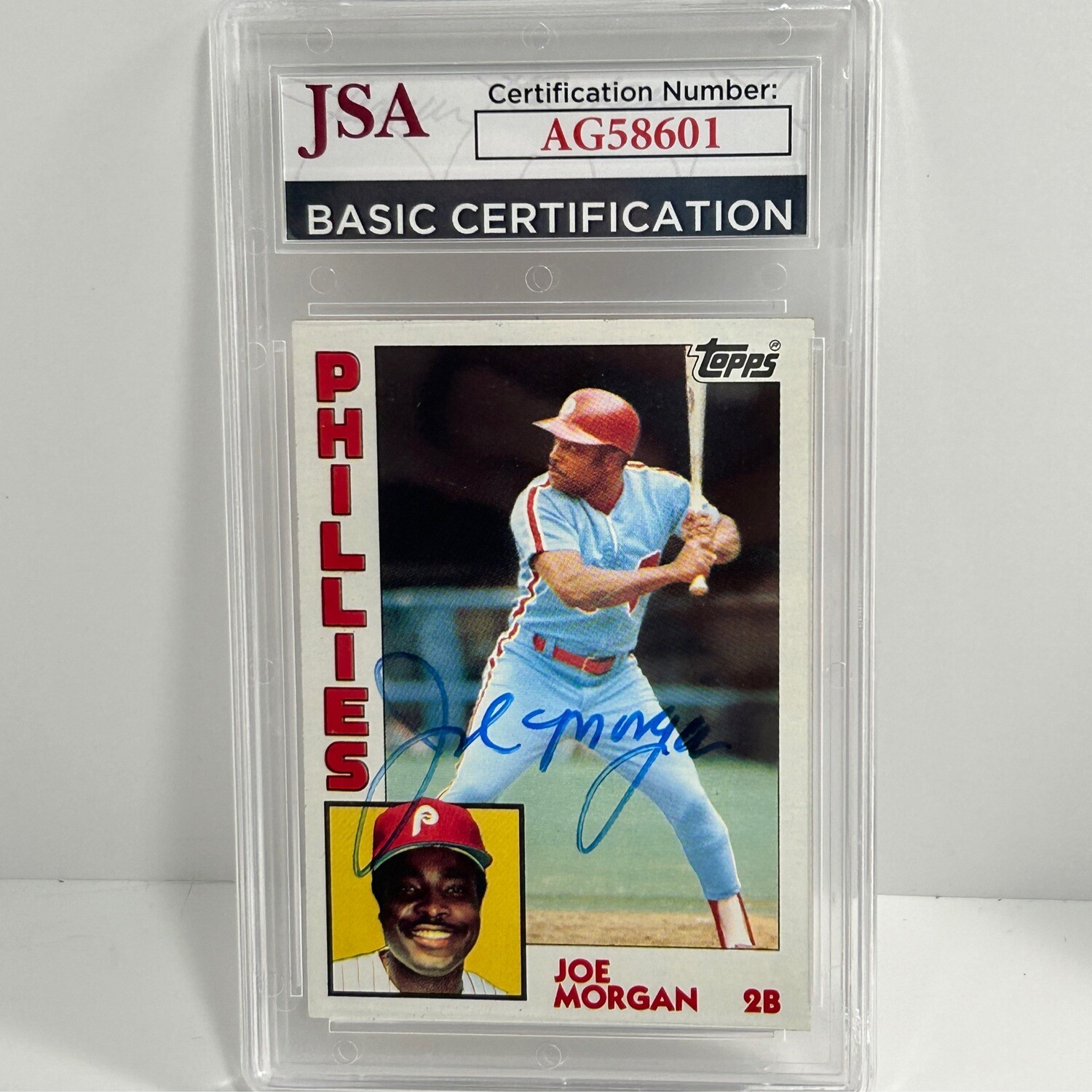 1984 Topps #210 Joe Morgan Signed JSA Certified