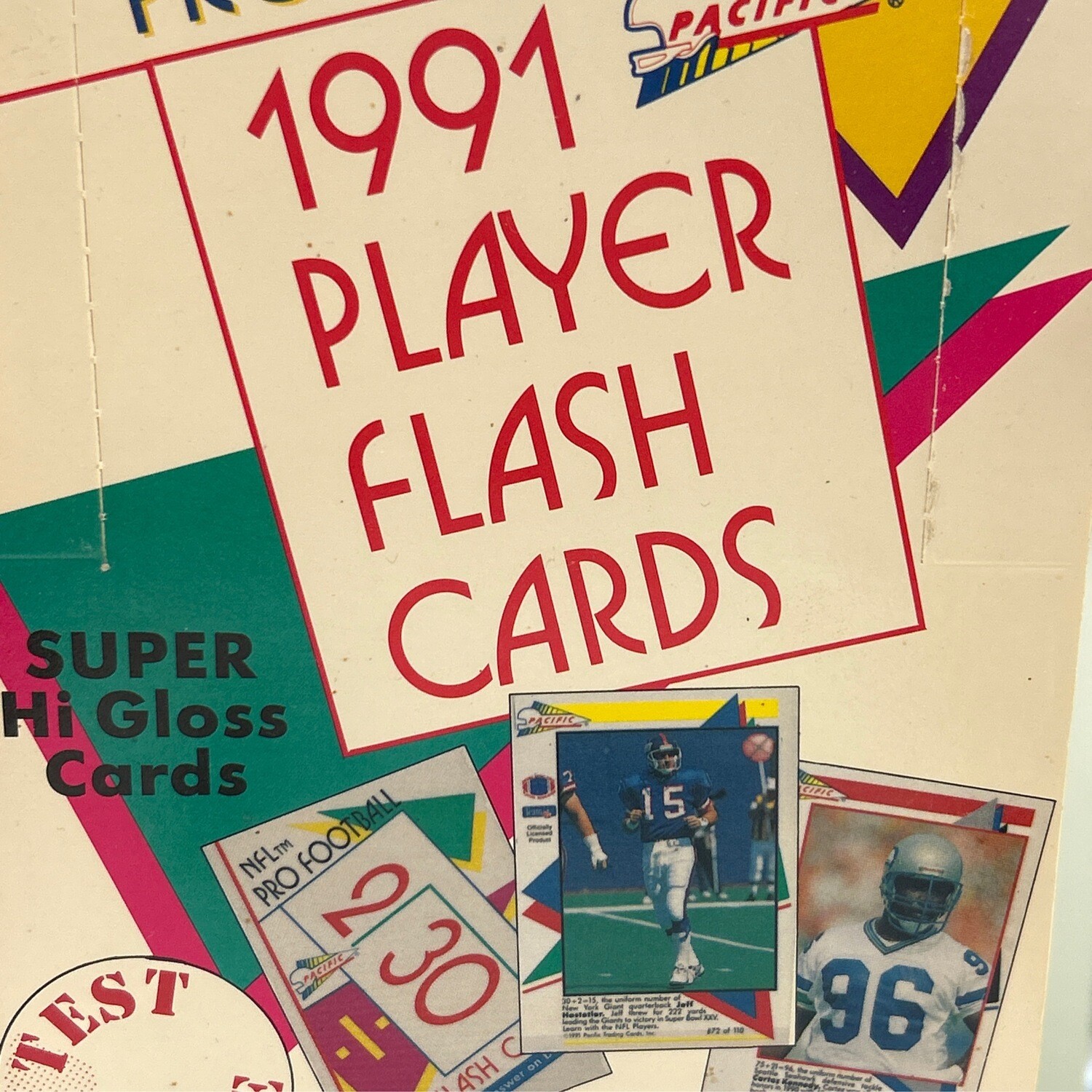 1991 Pacific Player Flash Cards Test Issue