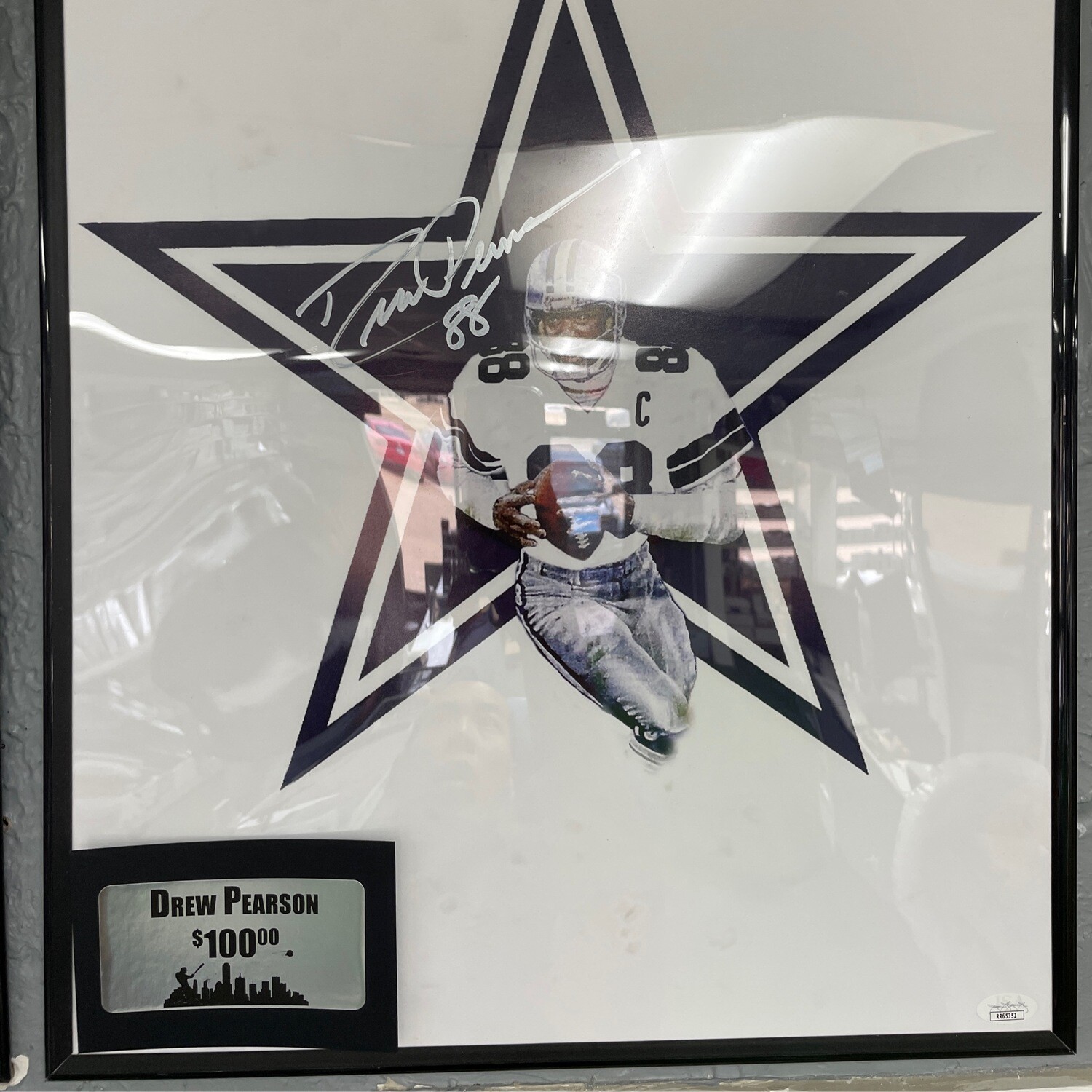 Drew Pearson Dallas Cowboys JSA Authenticated Autographed Memorabilia