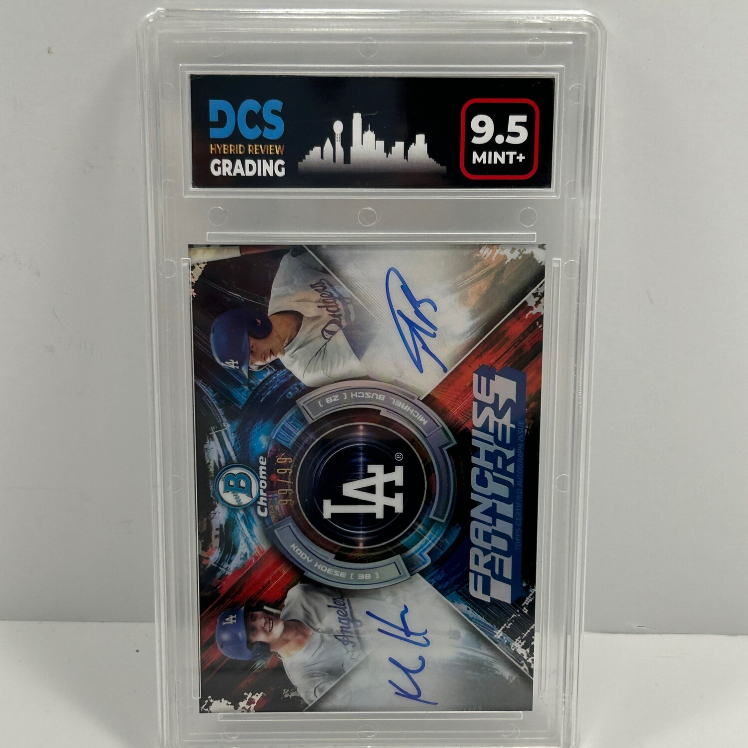 2019 Bowman Chrome Franchise Futures Michael Busch and Kody Hoese Autograph /99