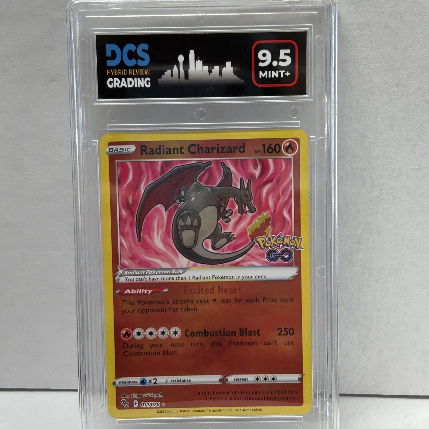 2022 Pokémon Radiant Charizard DCS9.5