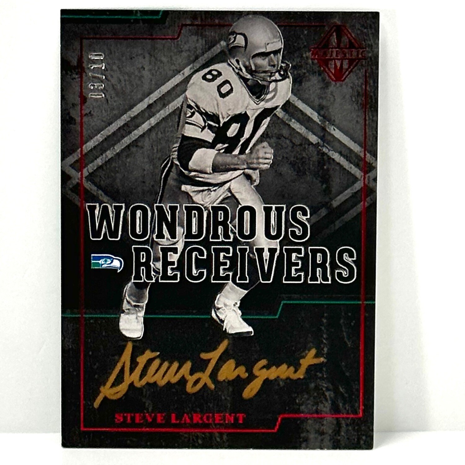 2017 Panini Majestic Wonderous Receivers /10 Steve Largent #WRSL Auto HOF