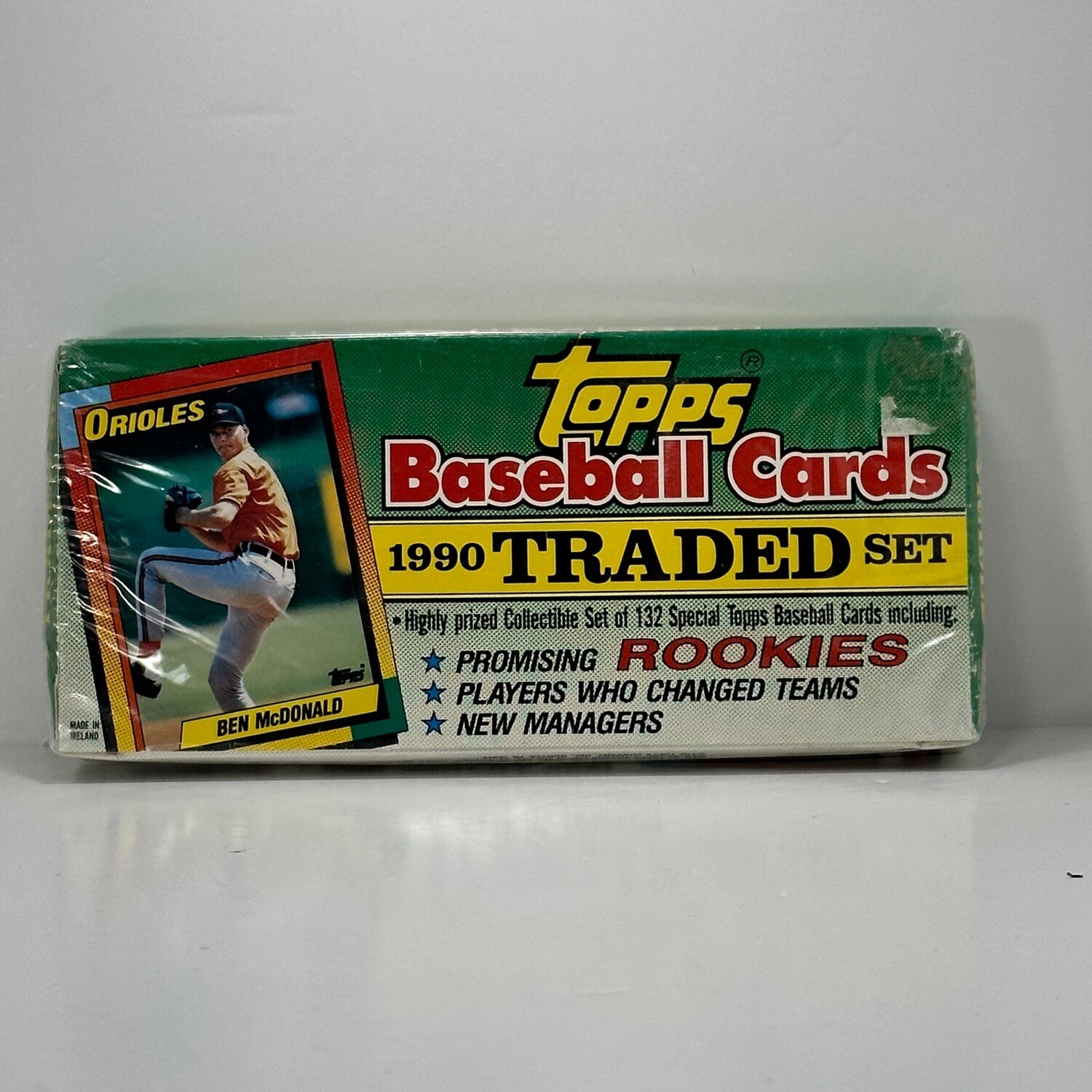 1990 Topps Traded Baseball Cards Set - 132 Cards, Sealed, Good Condition
