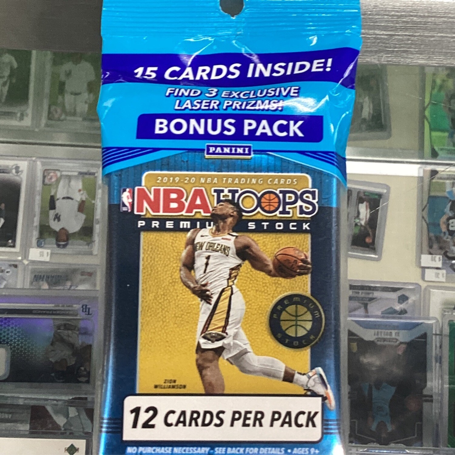 (R) 2019-20 NBA Hoops Premium Stock Basketball Cello Pack (R)