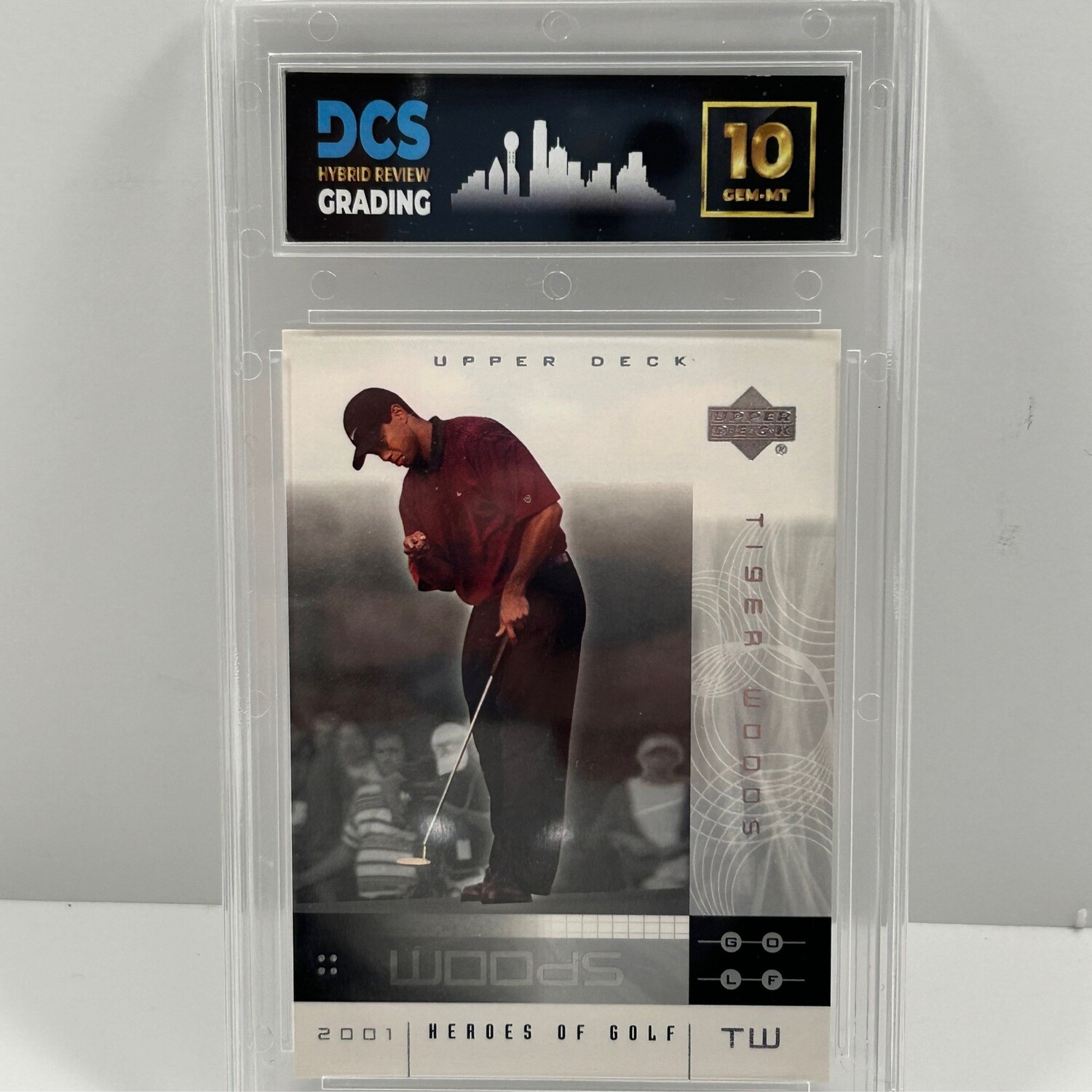 2001 Upper Deck Heroes of Golf Tiger Woods #1 DCS10