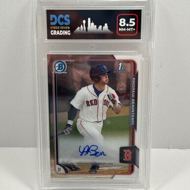 2015 Bowman Chrome 1st  #BCA-AB Andrew Benintendi Auto DCS 8.5