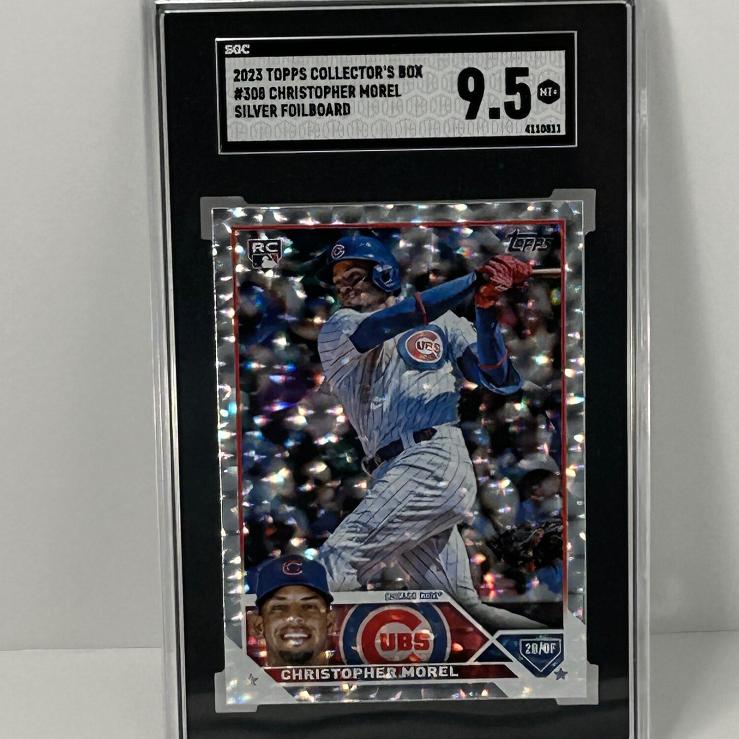 2023 Topps #308 Christopher Morel Silver Foilboard SGC 9.5