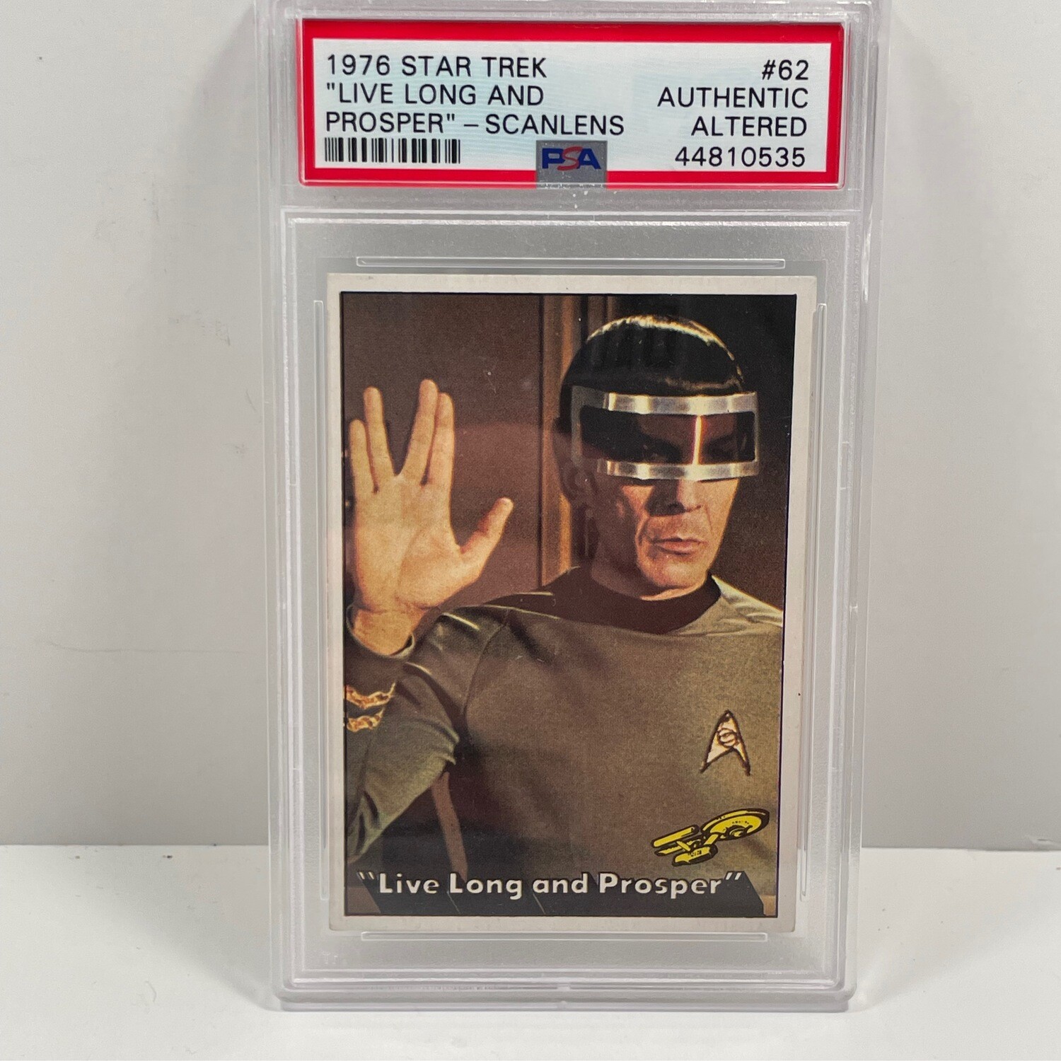 1976 Star Trek “ Live Long and Prosper” Scanlens PSA Authentic