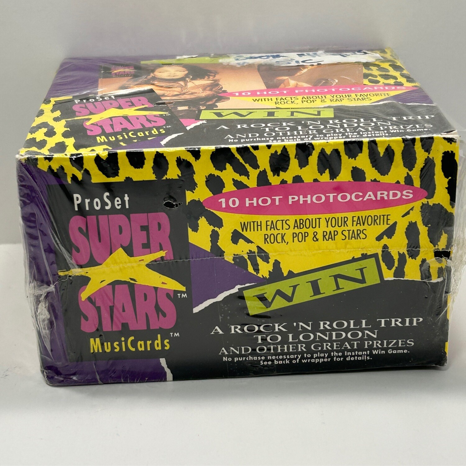 Pro Set Superstars MusiCards Sealed Box First Ever Series
