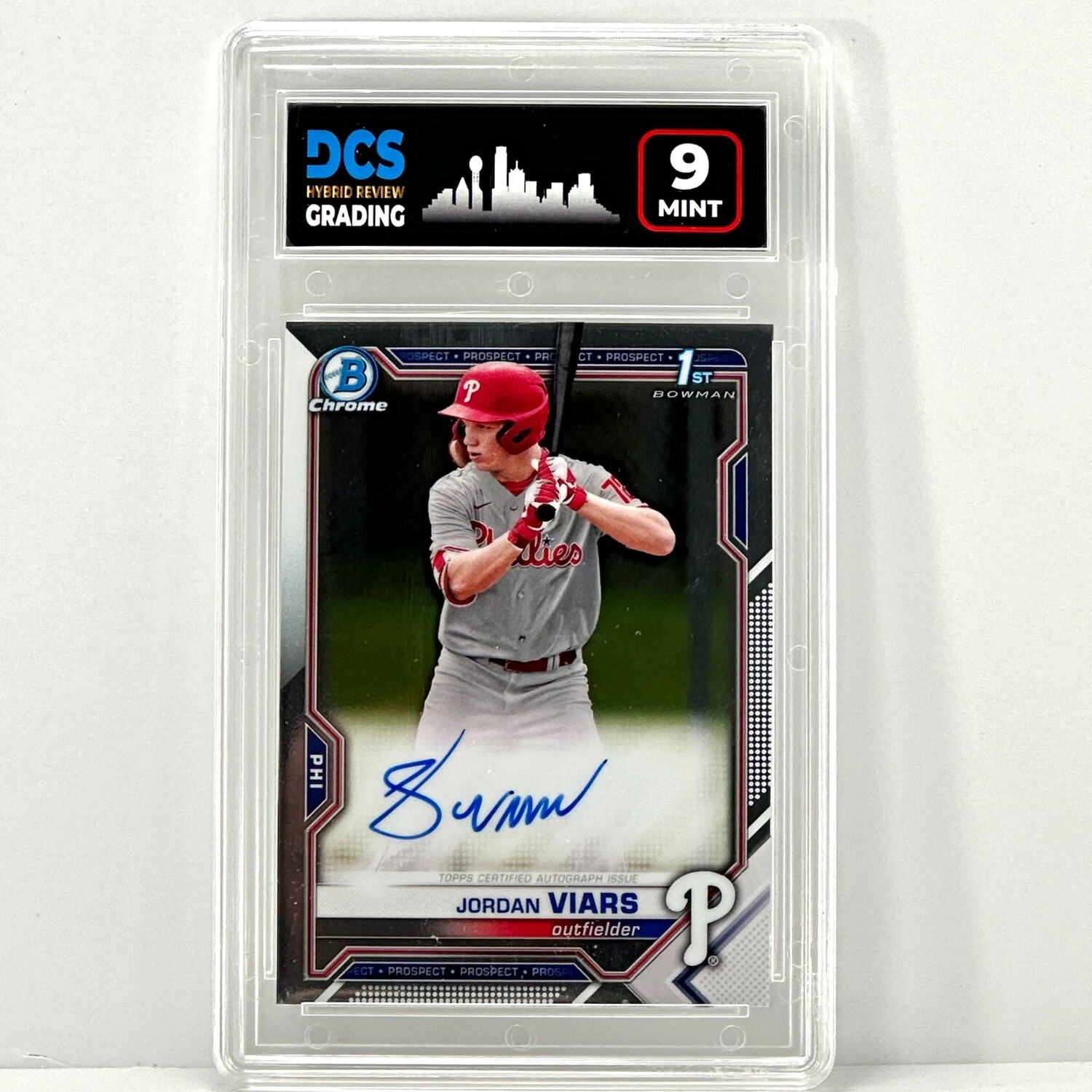 2021 Bowman Chrome Jordan Viars Autograph DCS 9