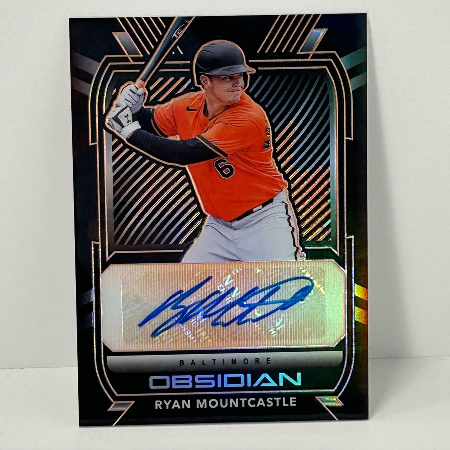 2021 Panini Obsidian O-RM Ryan Mountcastle Orange Autograph Card/60