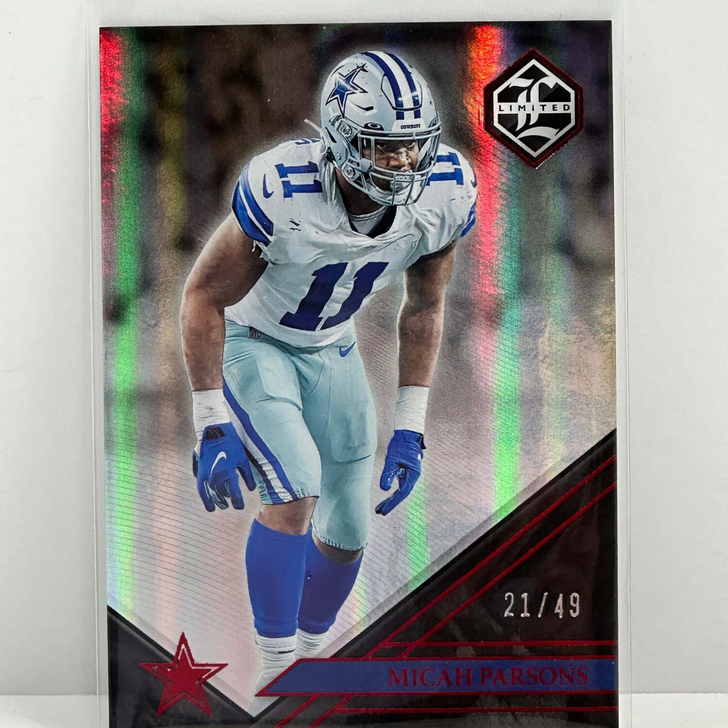 2022 Panini Limited Cowboys Micah Parsons Ruby Spotlight #d /49