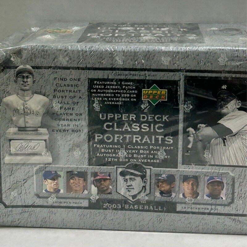 2003 Upper Deck Classic Portraits Baseball Box (w/ Bust)