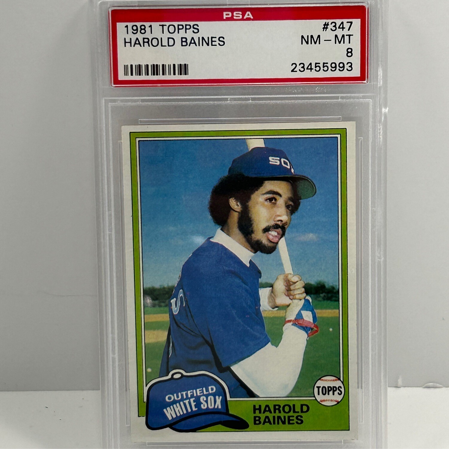 1981 Topps Harold Baines PSA 8