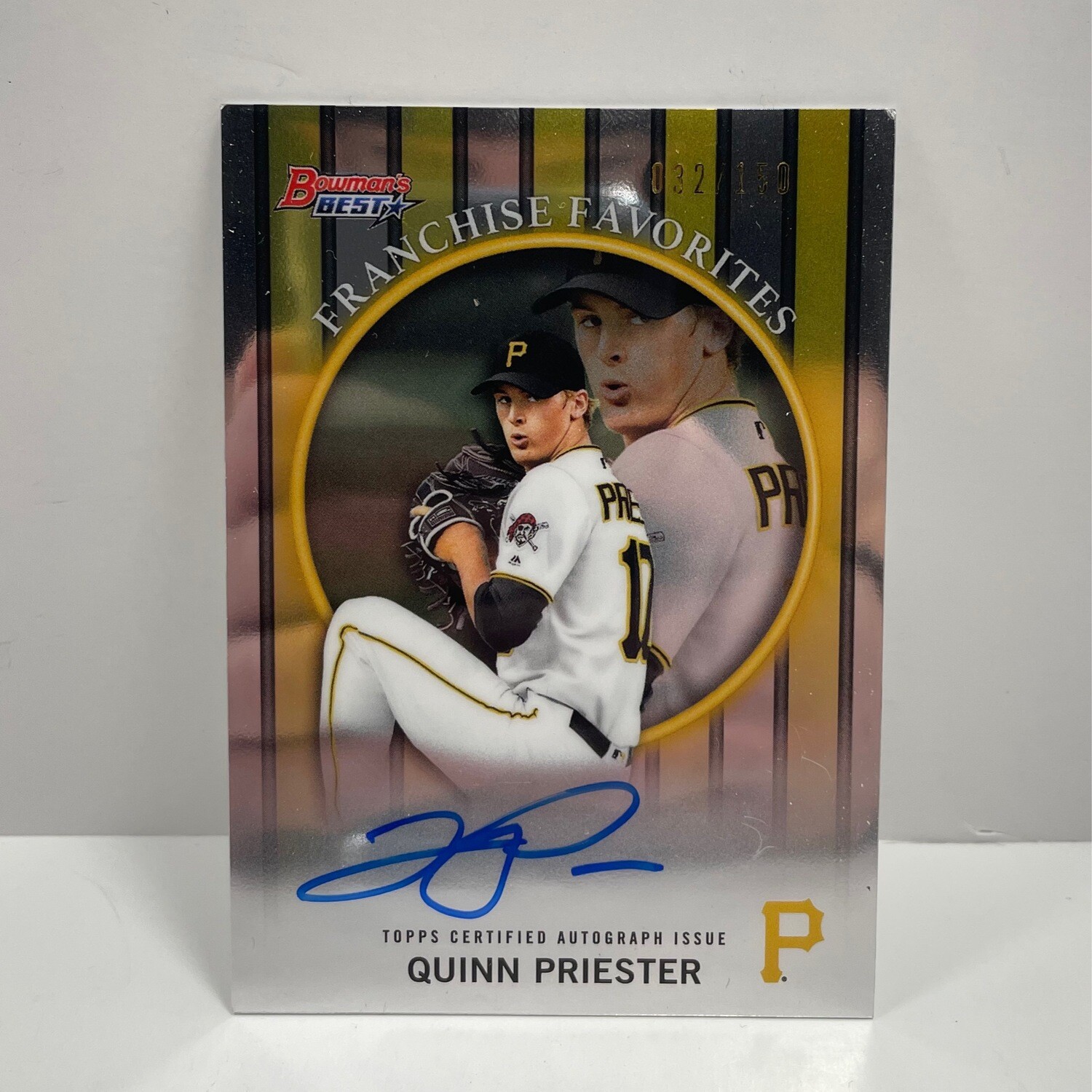 2019 Bowman Best Franchise Favorites Quinn Priester Autograph /150