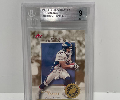 2001 Fleer Authority Prominence #153 Kevin Kasper /25 Beckett 9