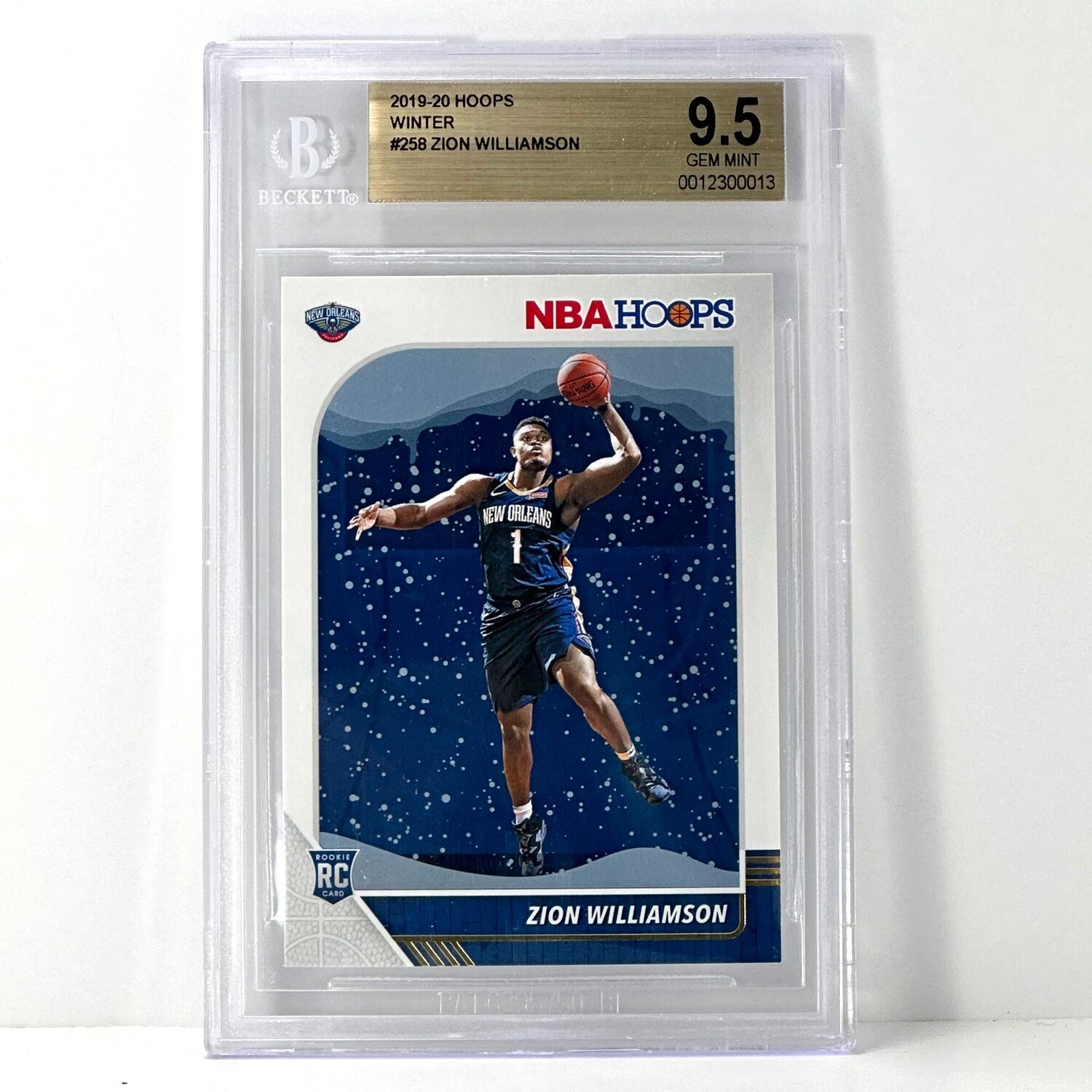 2019-20 Panini Hoops Winter Zion Williamson BGS 9.5