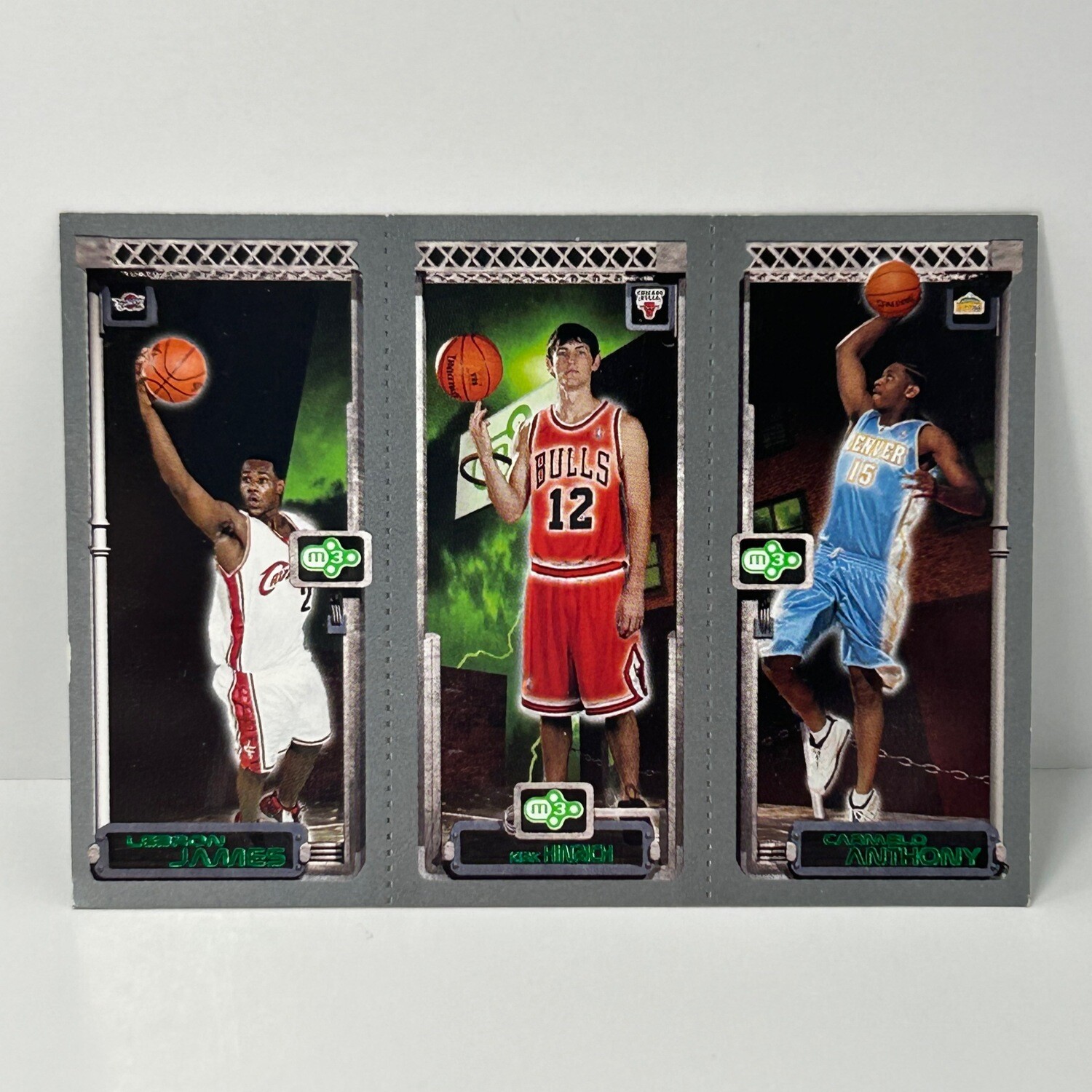2003-04 Topps Rookie Matrix LeBron James/Kirk Hinrich/Carmelo Anthony RC