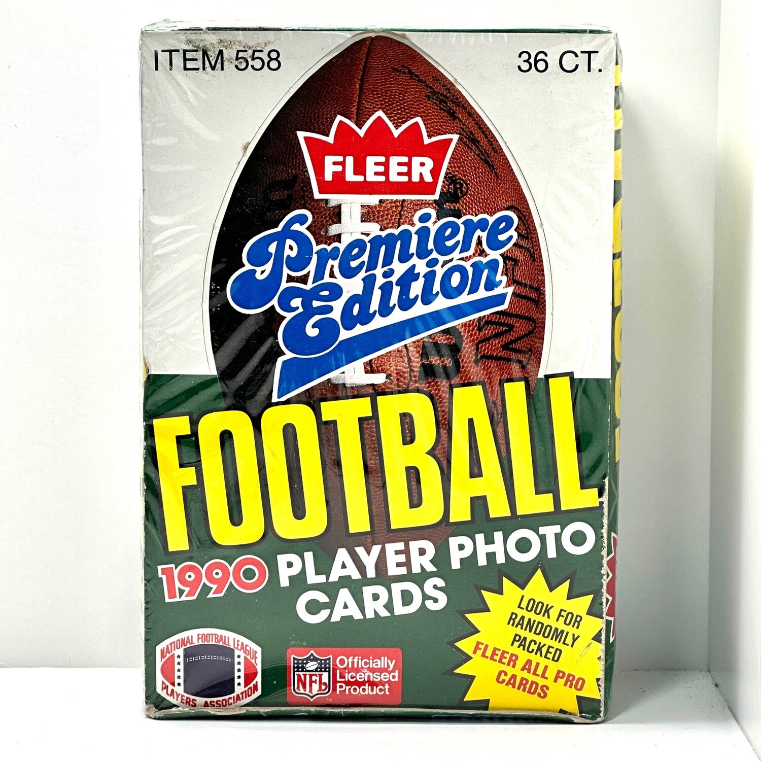 1990 Fleer Premiere Edition Football Cards Box