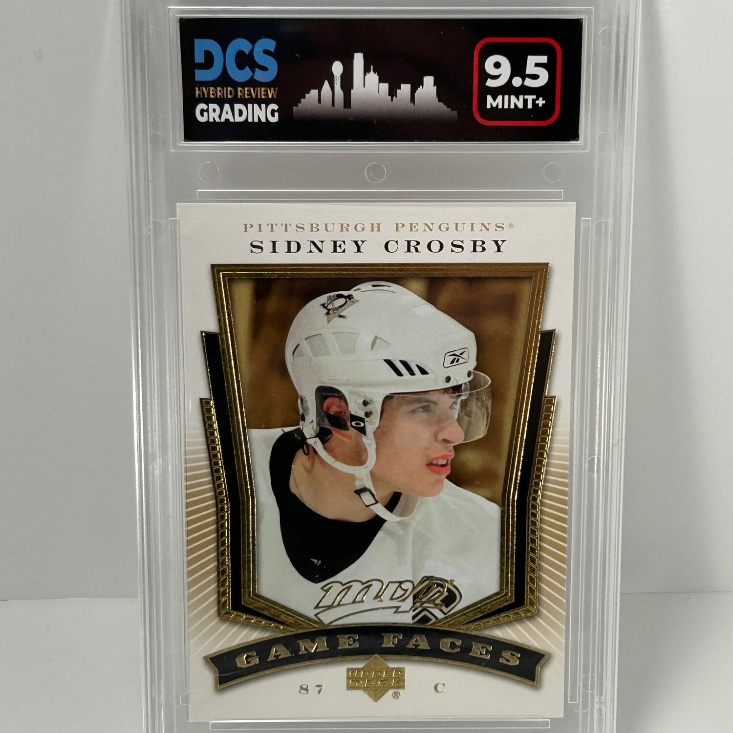 2007-08 Upper Deck MVP Game Faces #GF1 Sidney Crosby DCS 9.5