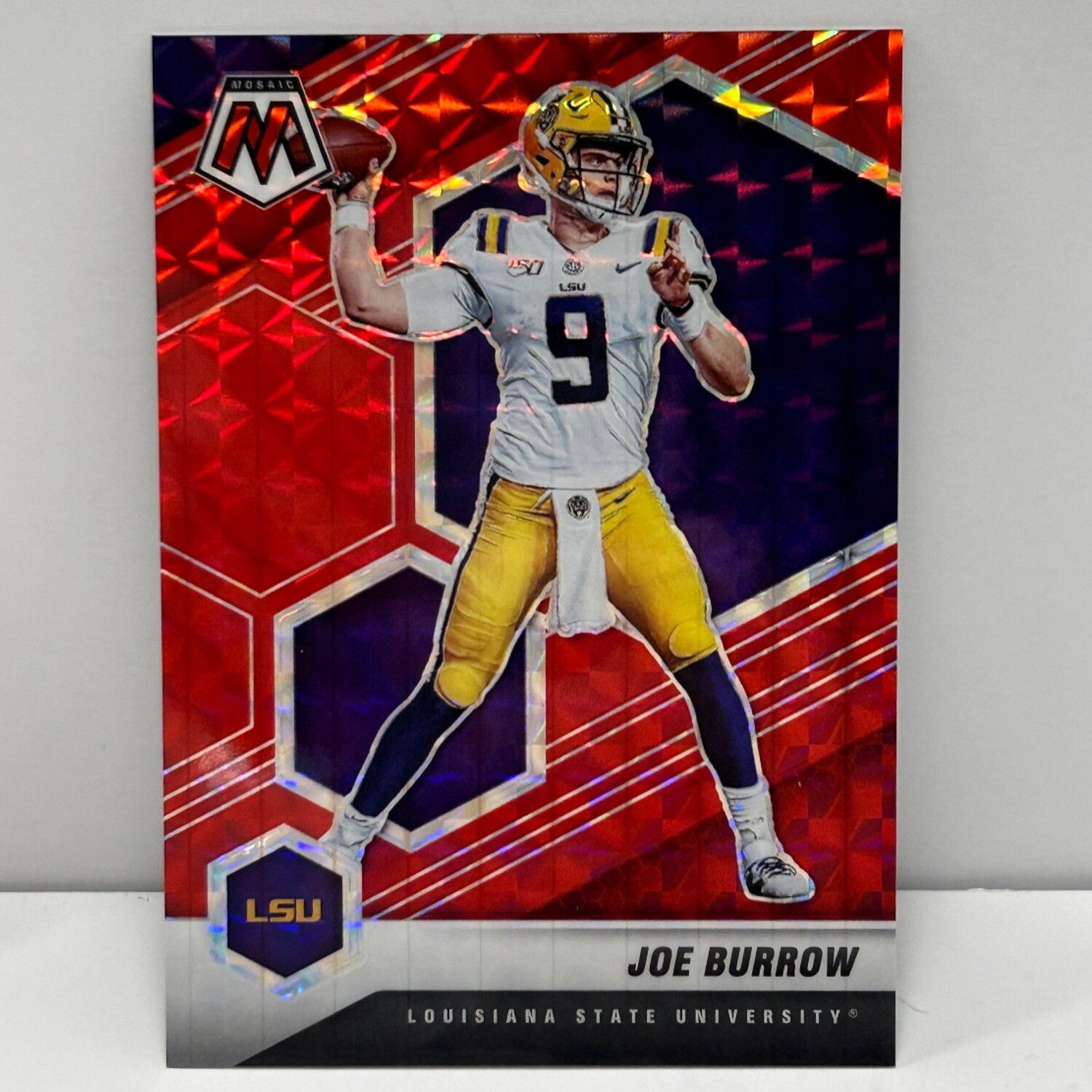 2022 Panini Mosaic Draft Picks #53 Joe Burrow Red /99