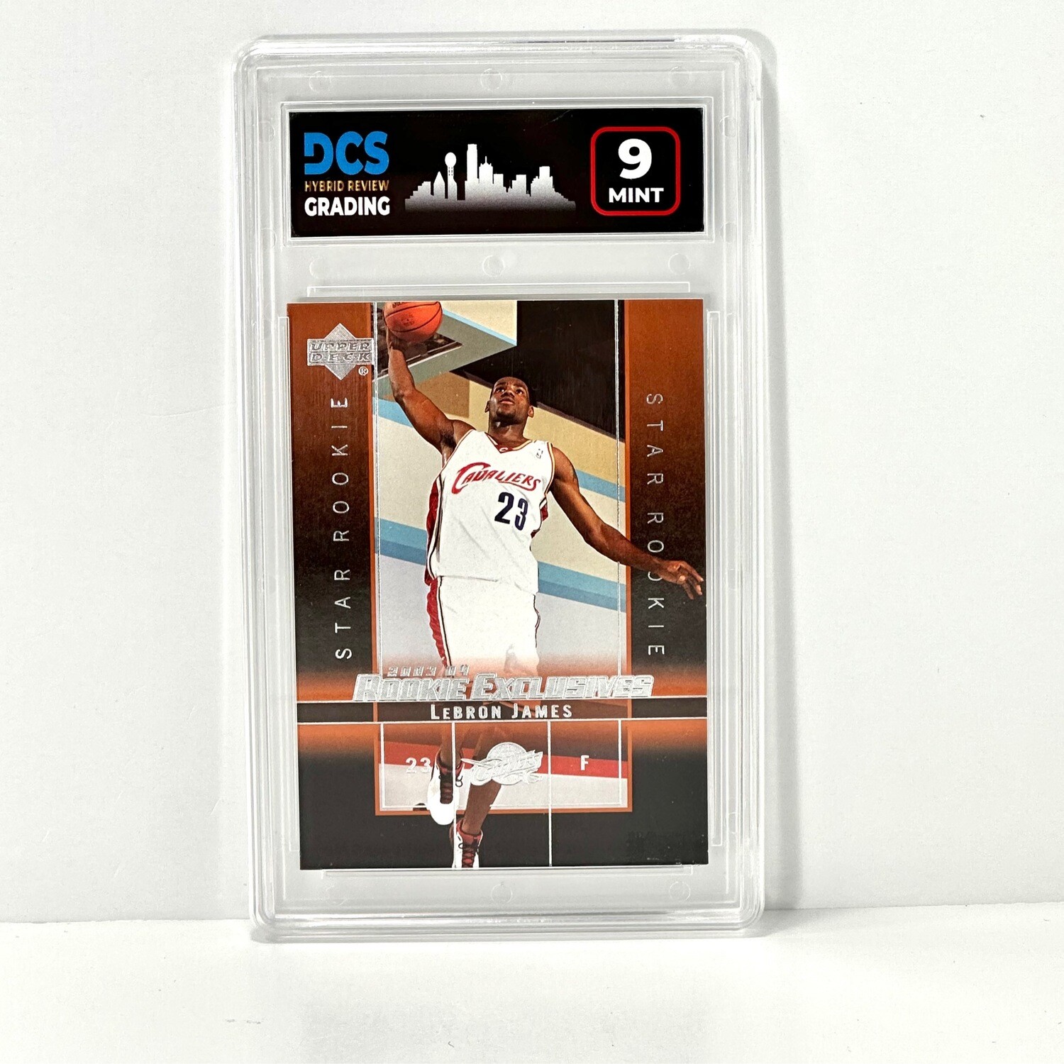 2003-04 Upper Deck Rookie Exclusives #1 Lebron James DCS 9