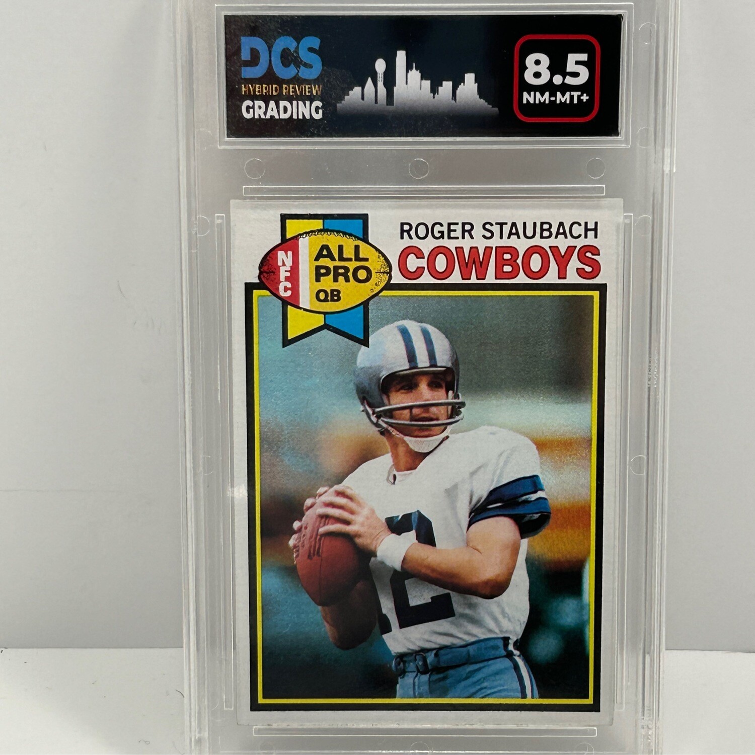1972 Topps Football #400 Roger Staubach RC Rookie DCS 8.5