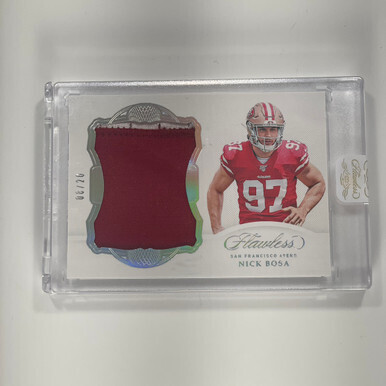 2019 Panini Flawless Nick Bosa Rookie Patch Silver /20
