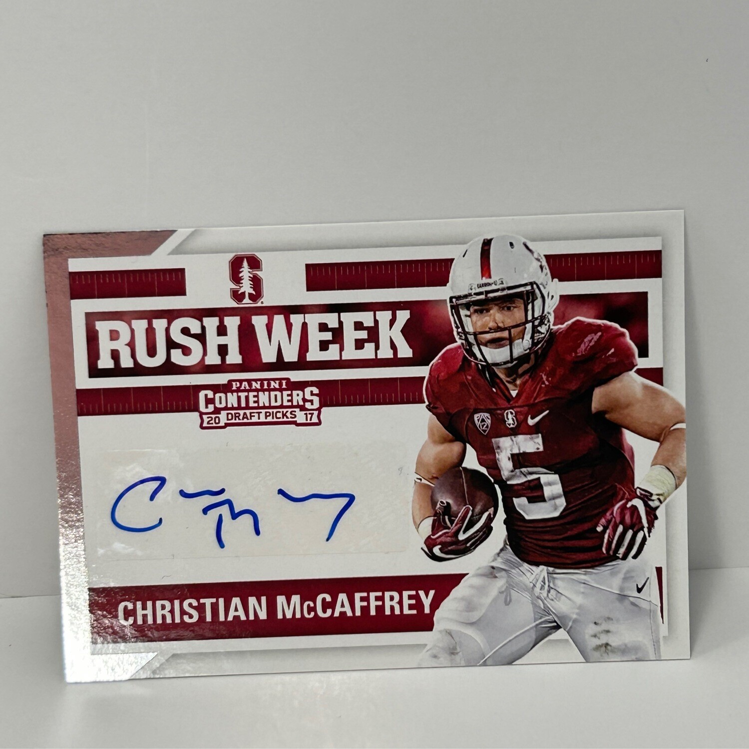 2017 Christian McCaffrey Contenders Draft Picks Rush Week Rookie Auto