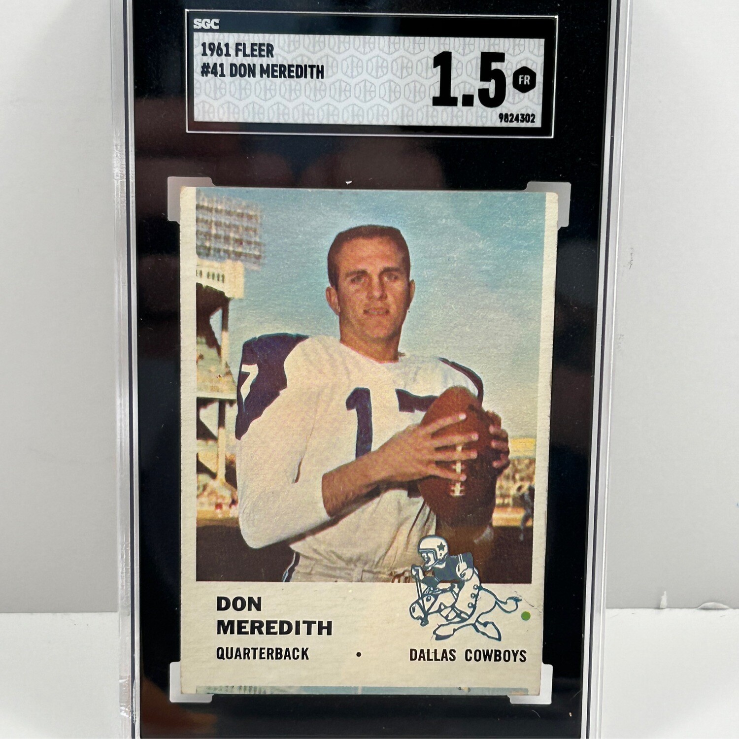1961 Fleer #41 Don Meredith SGC 1.5