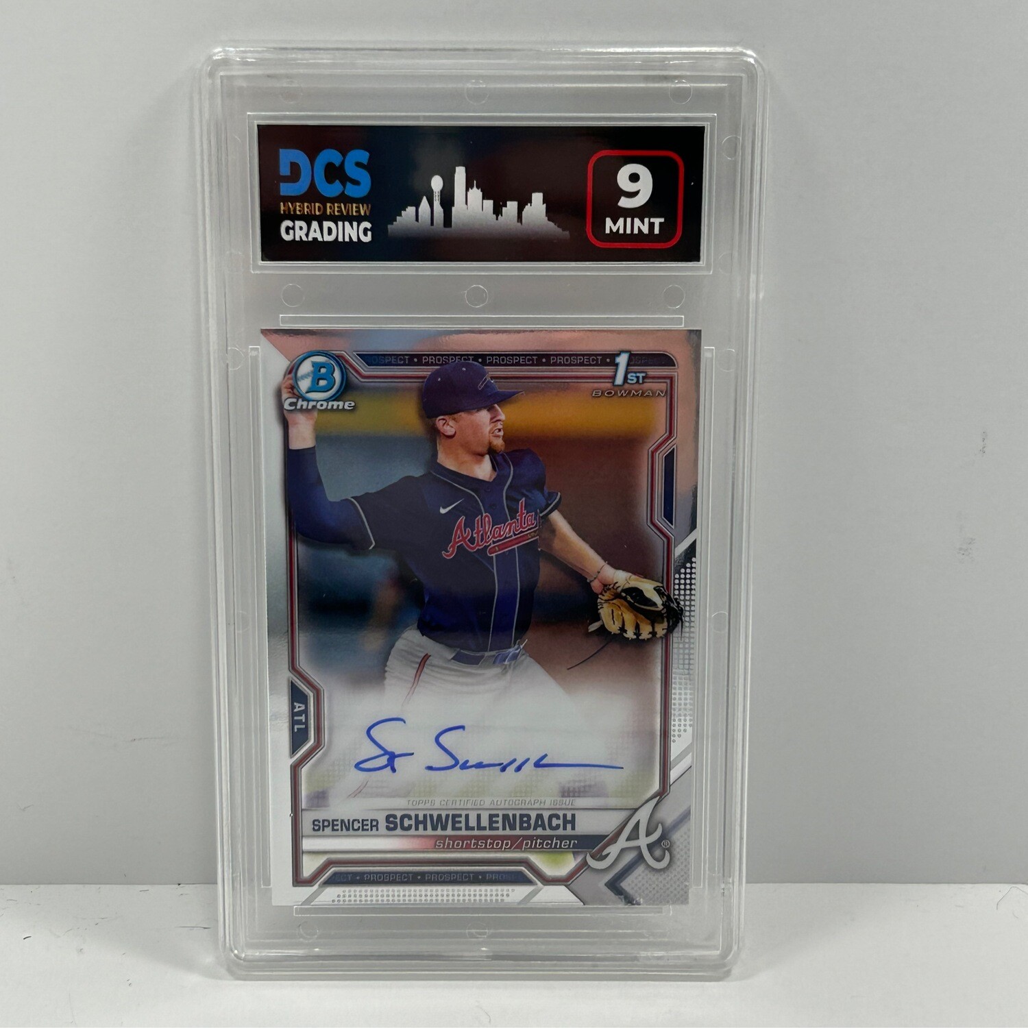 2021 Bowman Chrome 1st Spencer Schwellenbach Auto DCS 9