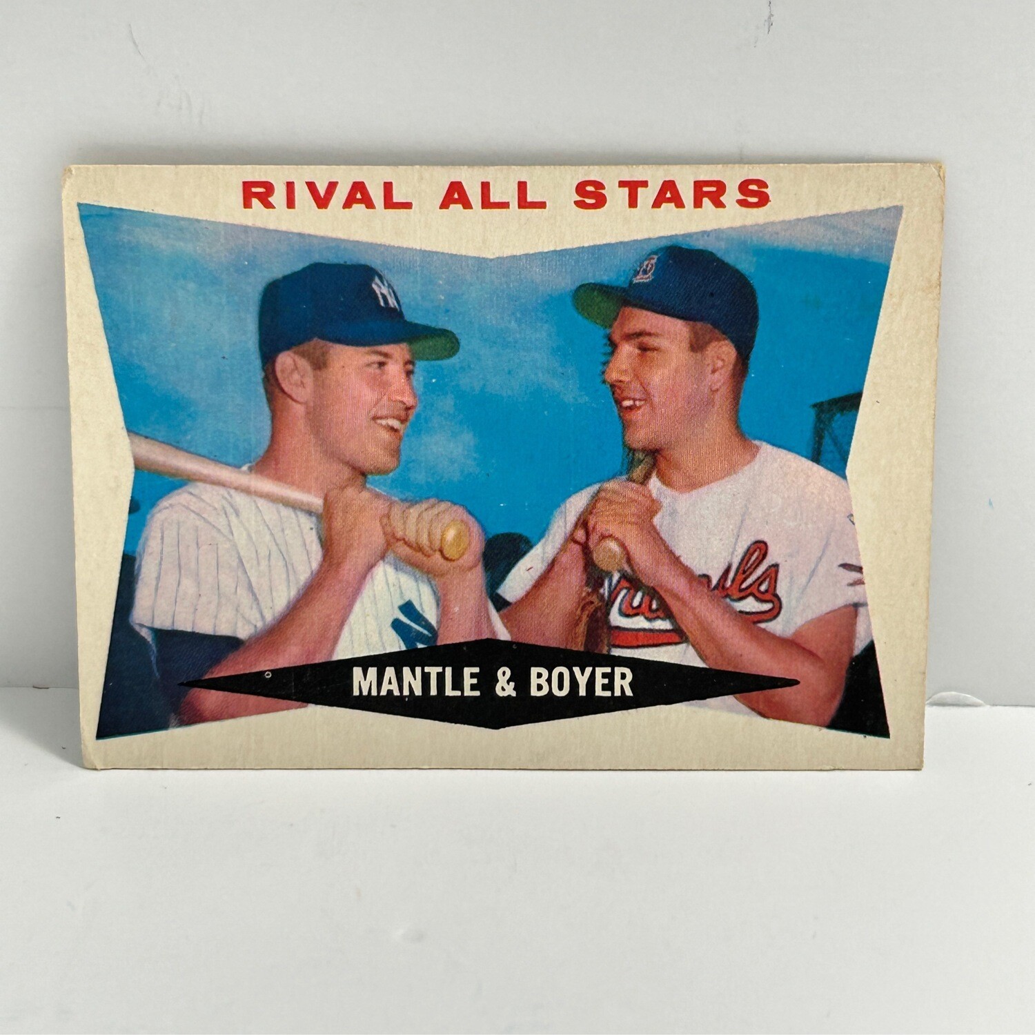 1960 Topps Rival All Stars Mickey Mantle Ken Boyer  #160