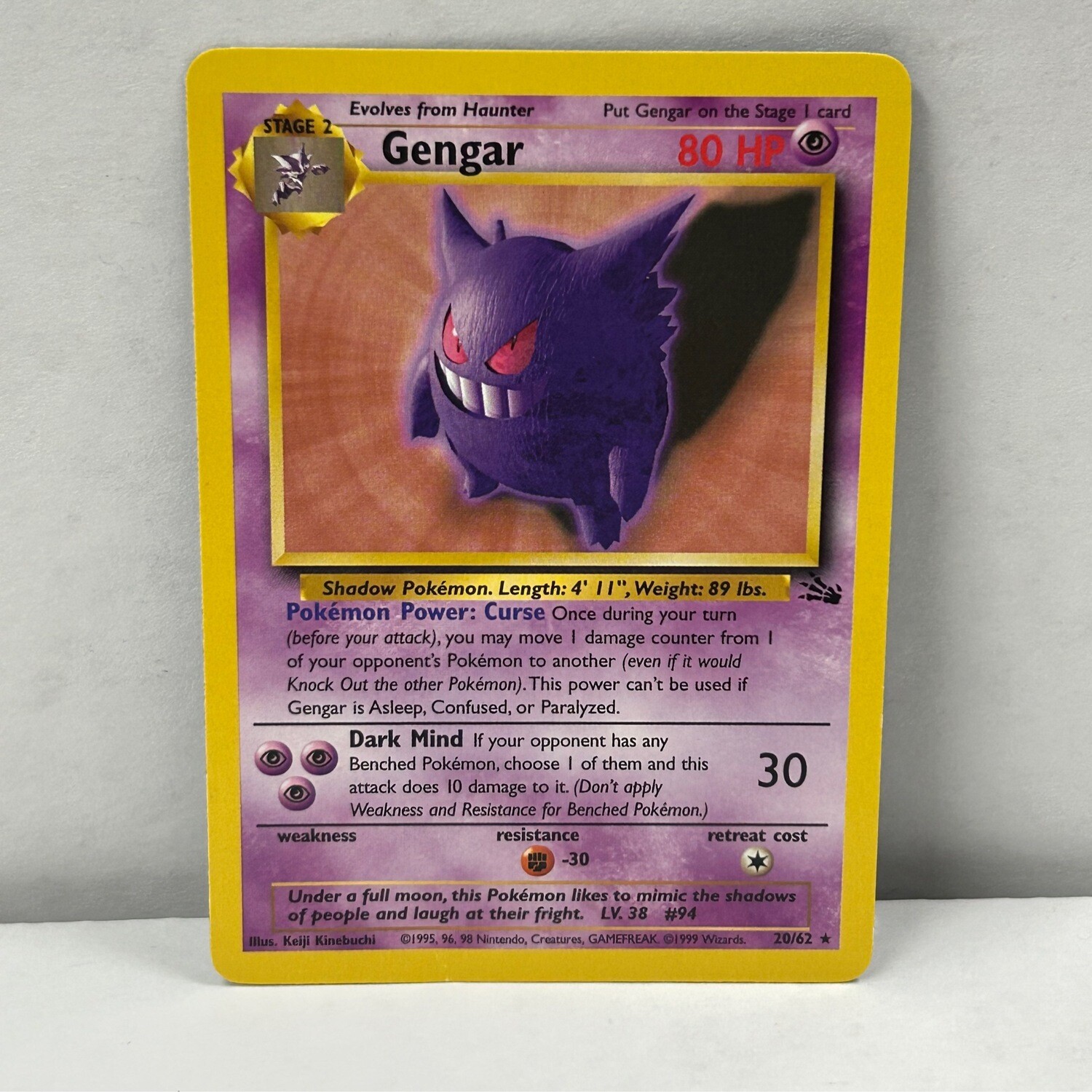 1999 Pokémon Gengar