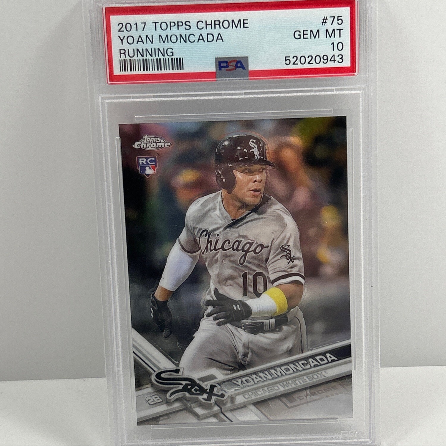 2017 Topps Chrome #75 Yoan Moncada PSA 10