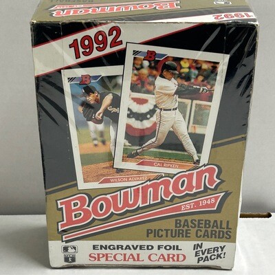 1992 Bowman Baseball Hobby Box