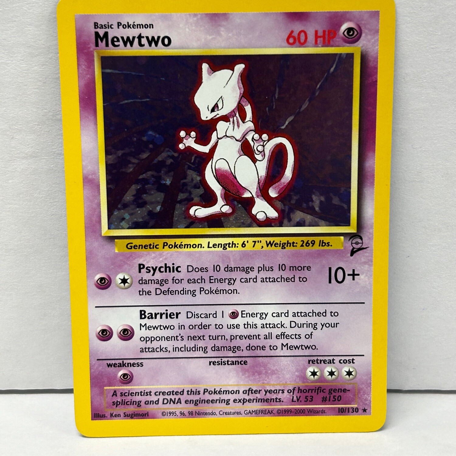 2000 Pokémon Mewtwo #10/130