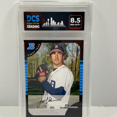 2005 Bowman 1st Year Justin Verlander #174 Auto DCS8.5
