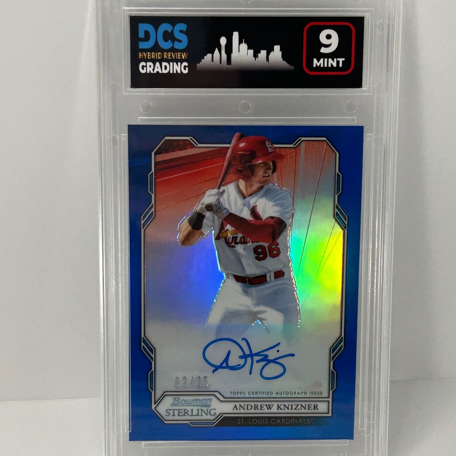 2019 Bowman Sterling Andrew Knizner Blue Auto DCS 9