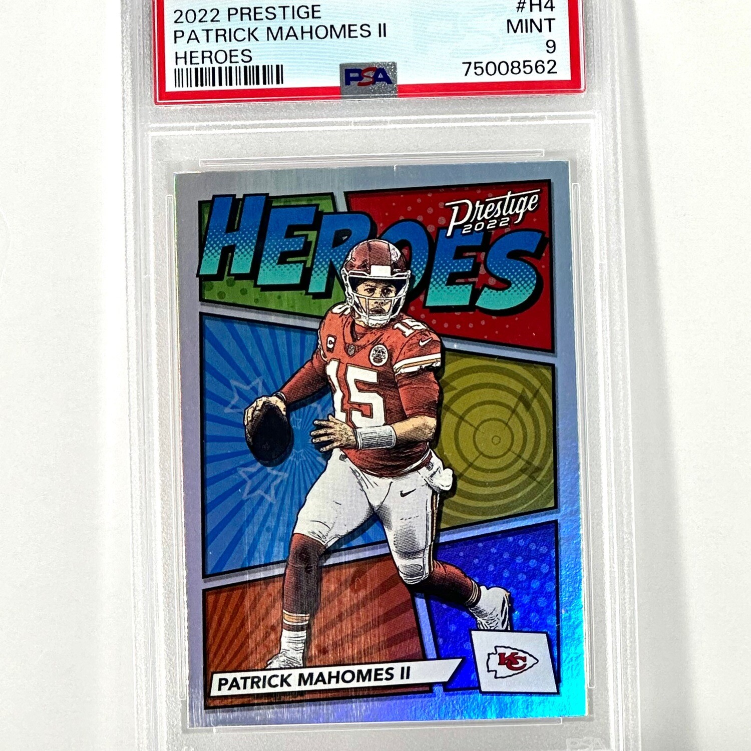 2022 Prestige Patrick Mahomes II Heroes PSA 9