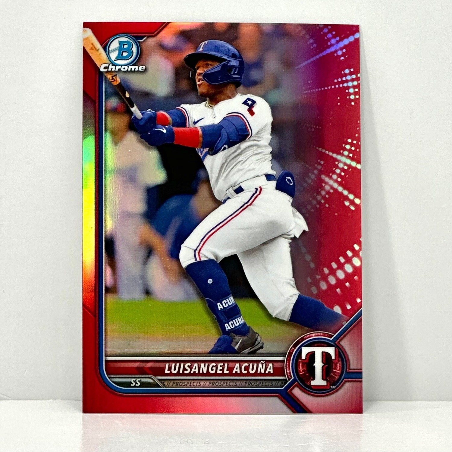 2022 Bowman Chrome Draft Luisangel Acuna Red Parallel #d/5 #BDC-159