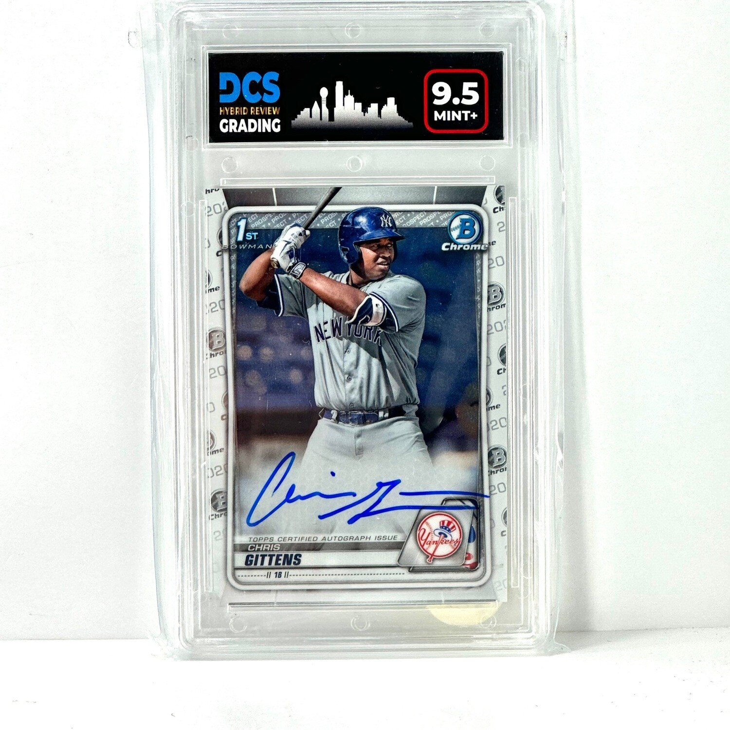 2020 Bowman Chrome Chris Gittens Auto DCS 9.5