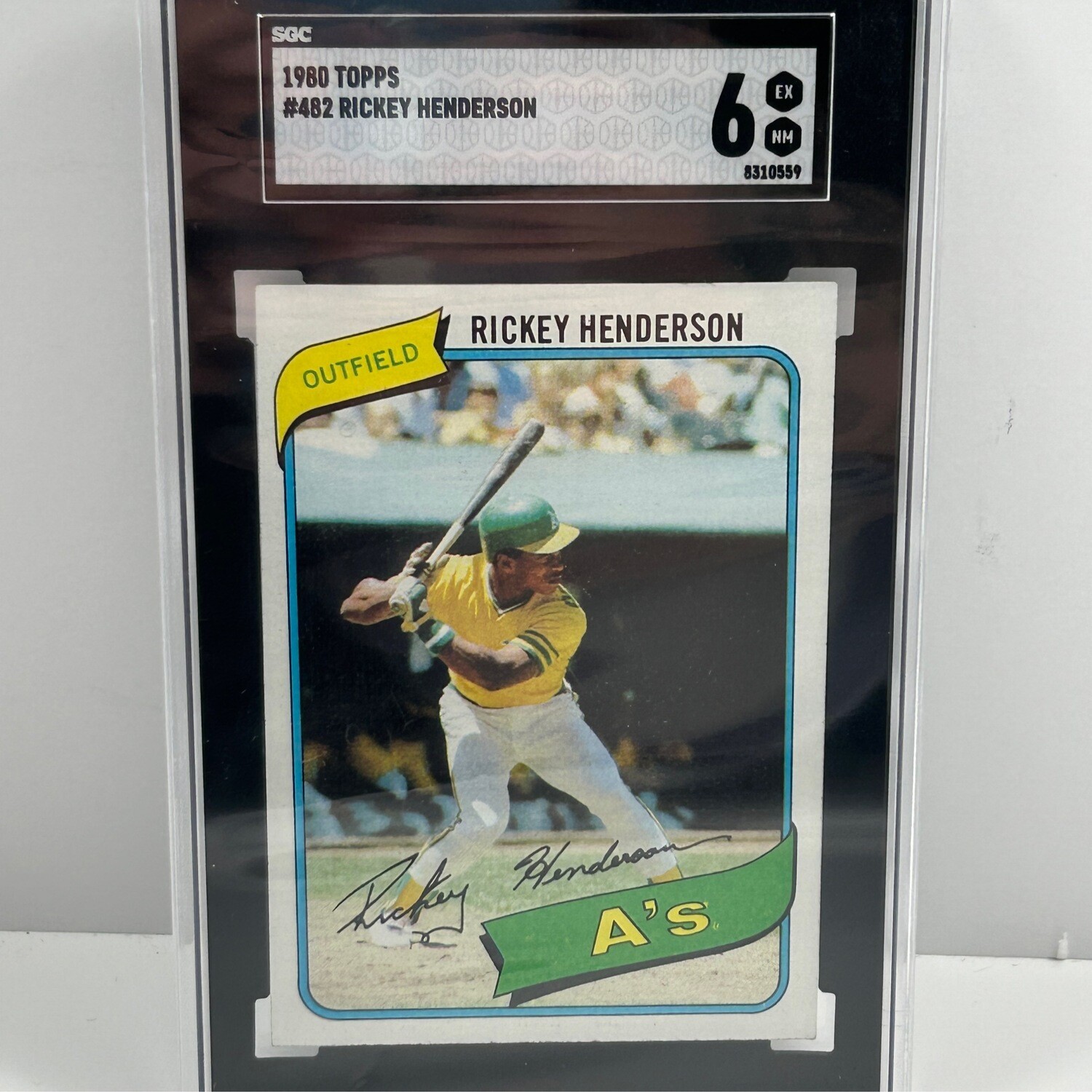 1980 Topps #482 Rickey Henderson SGC 6