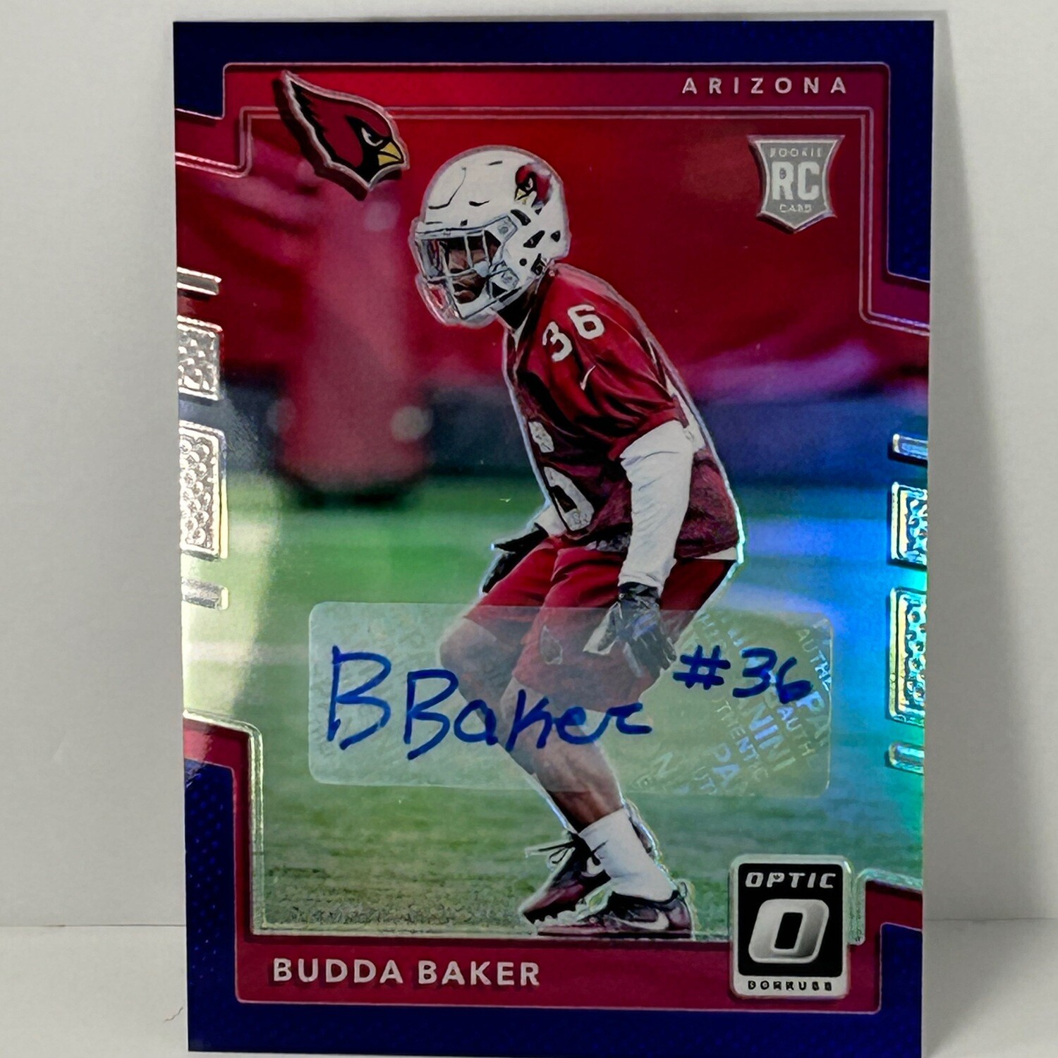 2017 Panini Donruss Optic Budda Baker Rookie Auto Purple #/35