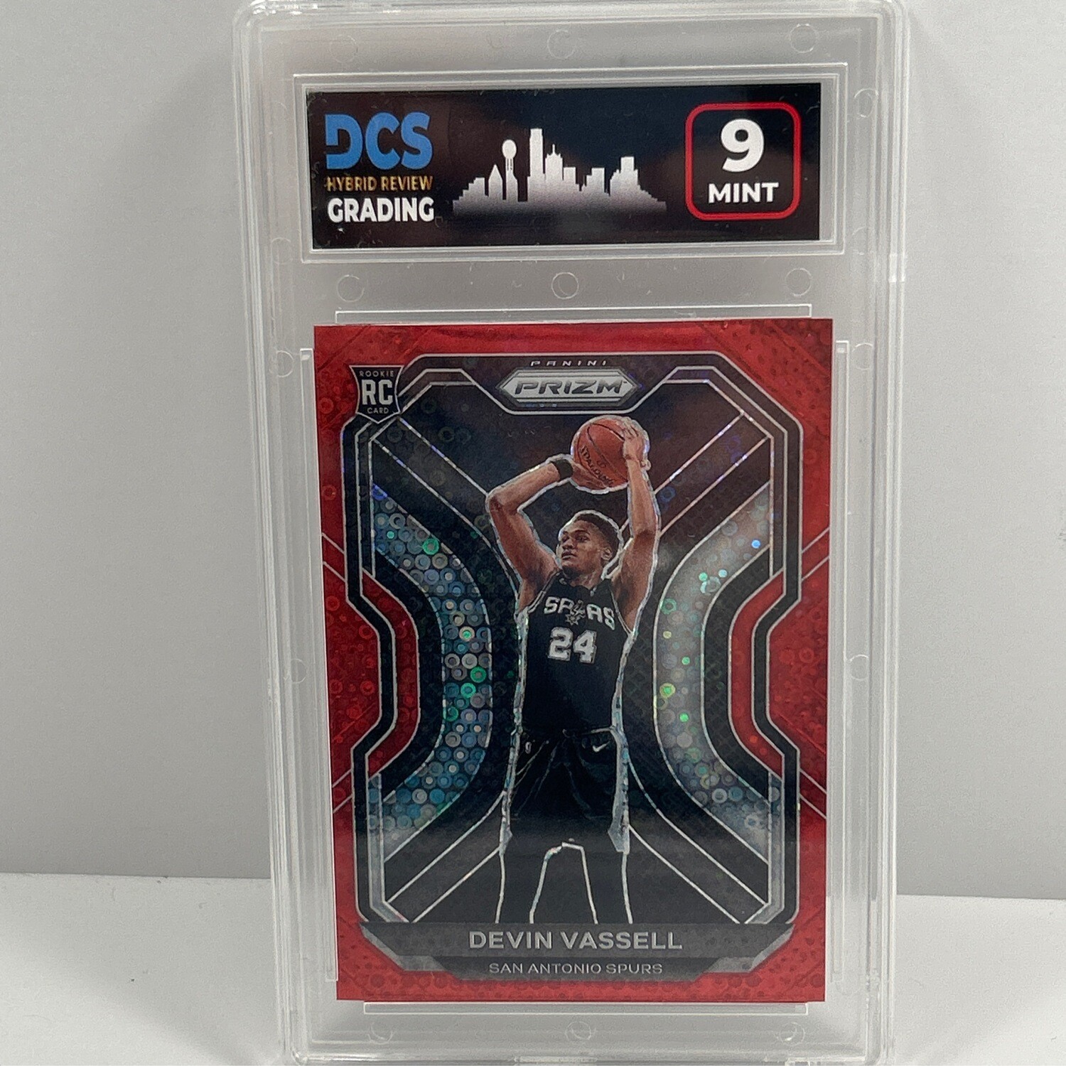 2020-2021 Prizm Basketball Devin Vassell Red Disco DCS 9