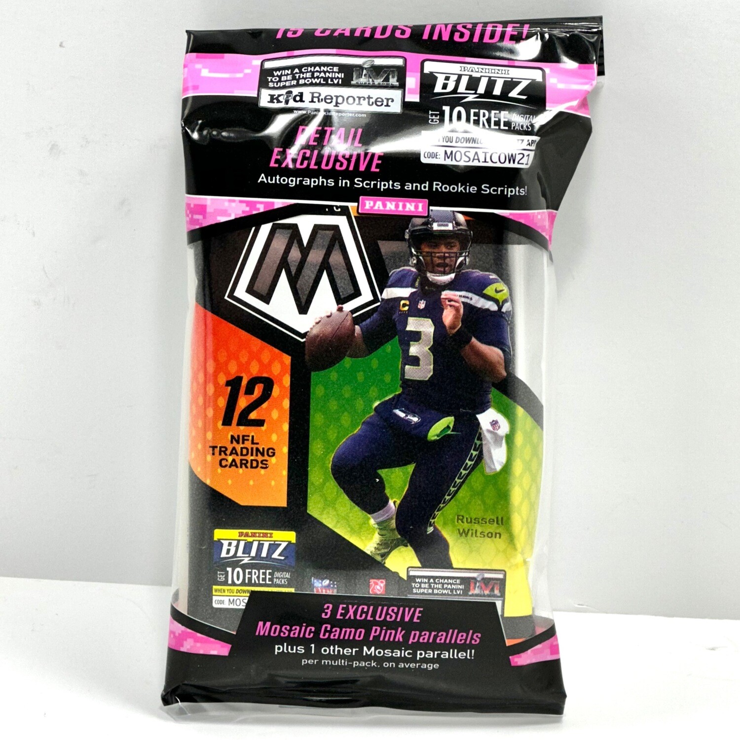 2021 Panini Mosaic Football Cello Multi Pack