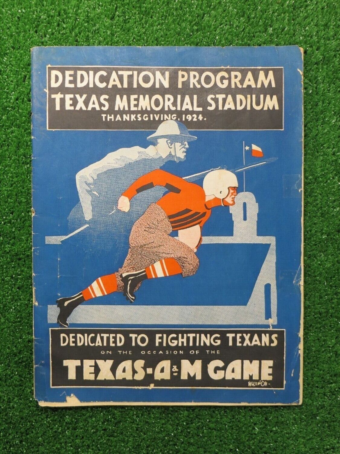 1924 DEDICATION PROGRAM TEXAS MEMORIAL STADIUM University of Texas vs A&M - RARE