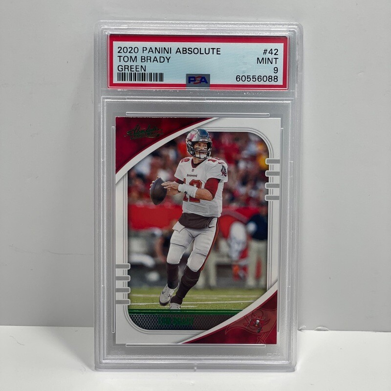 2020 Absolute Tom Brady Green #42 PSA 9