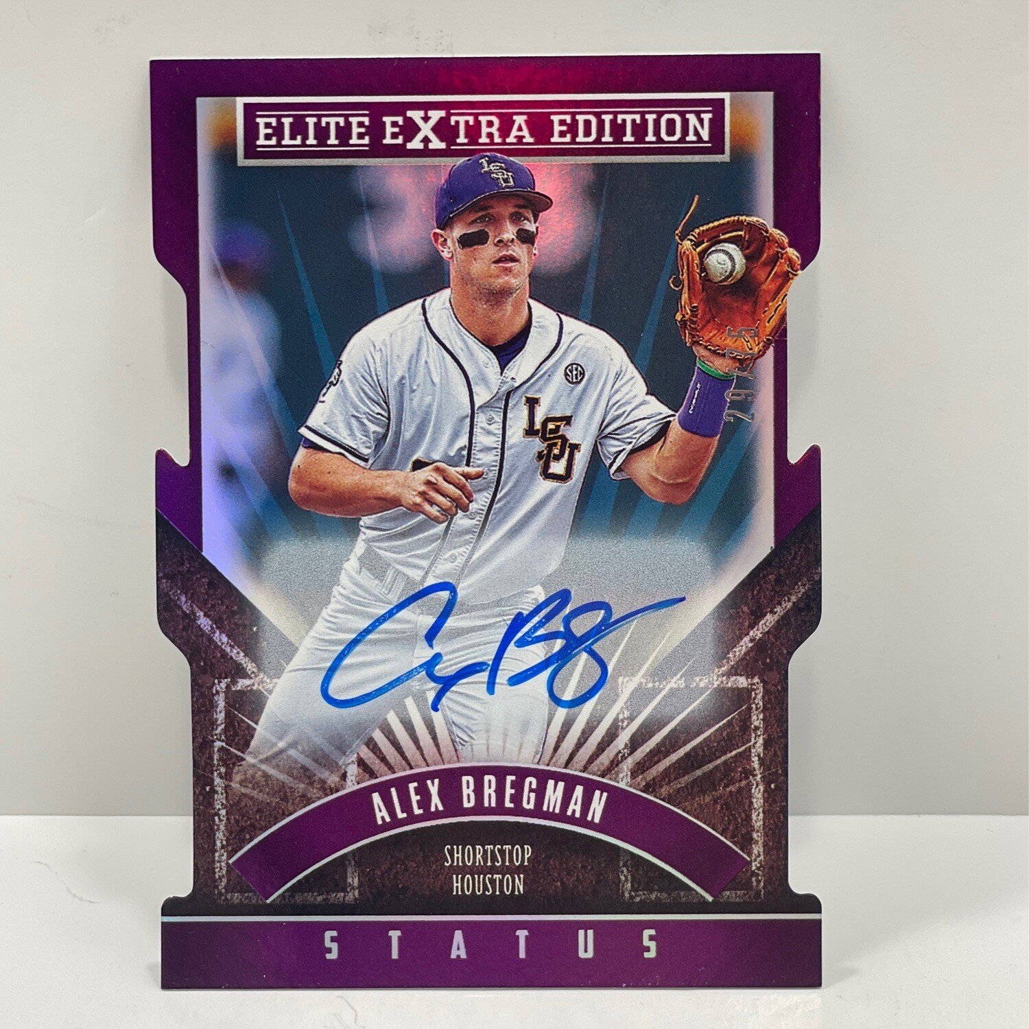 2015 Panini Elite Extra Edition Status Alex Bregman Auto /75