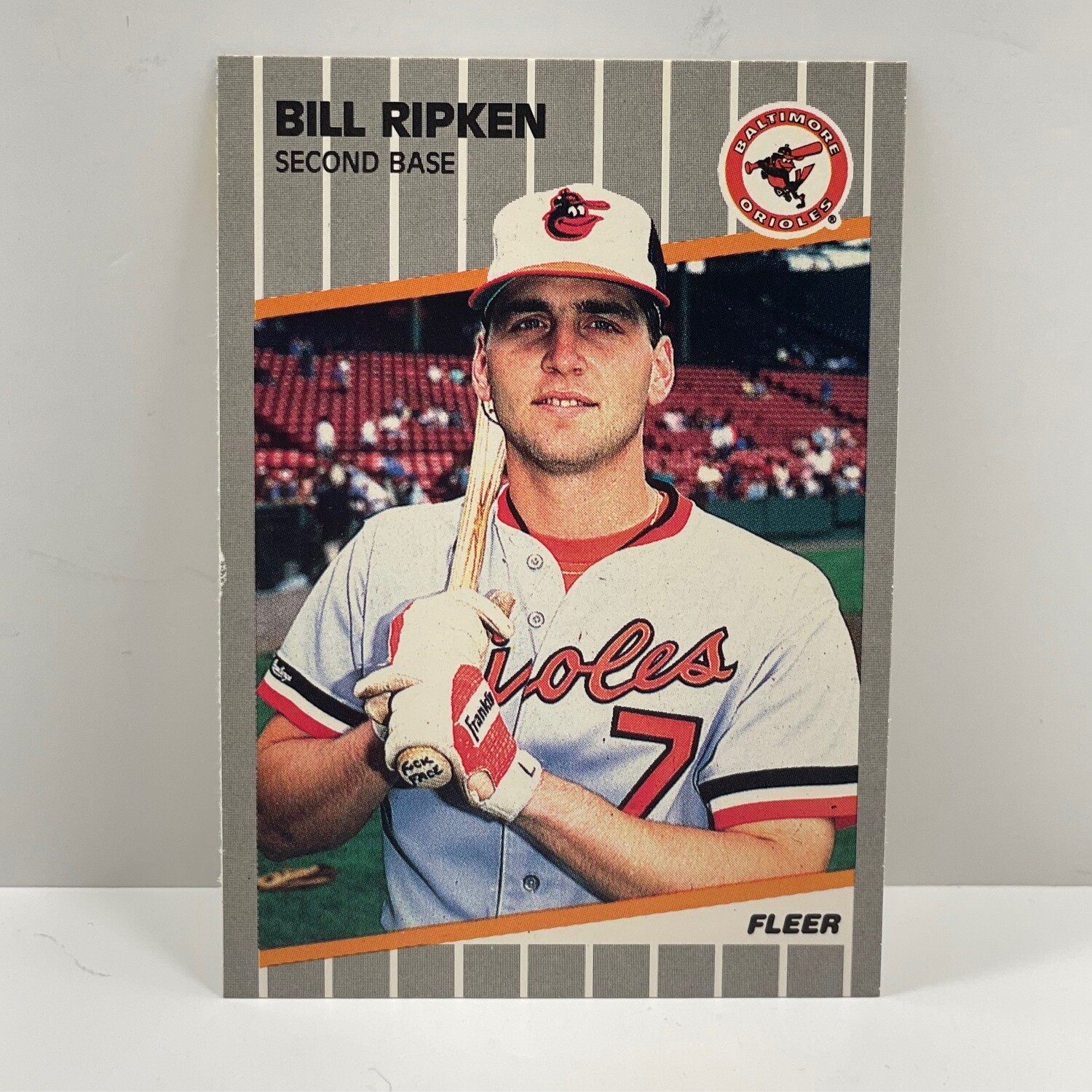 1989 Fleer Bill Ripken FF ERROR Card #616 Billy F**K Face Bat Rare